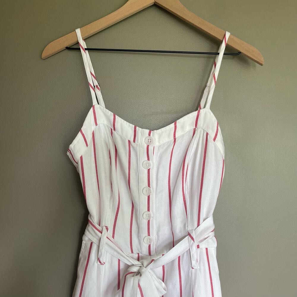 Rails Harper Jumpsuit Size Xs White Red Reef Stri… - image 4